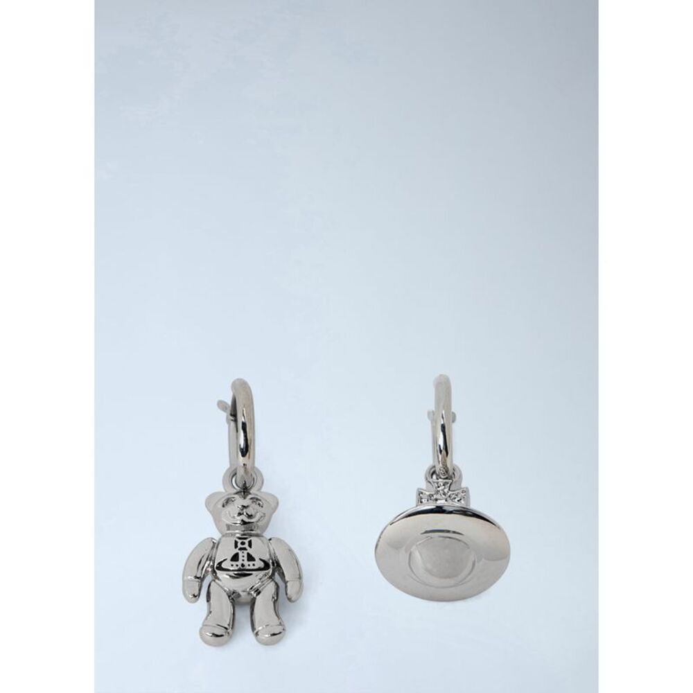 Vivienne Westwood Men Ruby Small Hoop Earrings